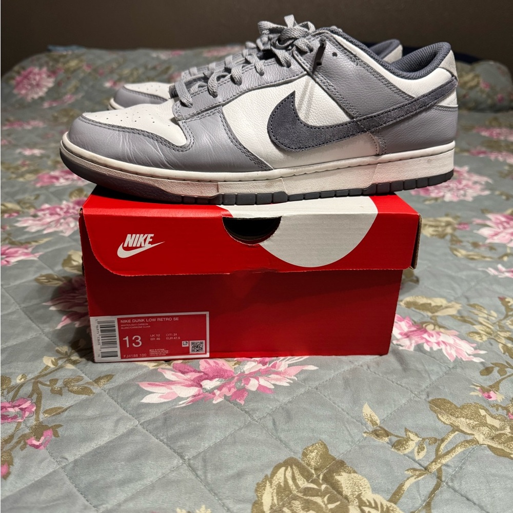 Nike Gray and White Sneakers